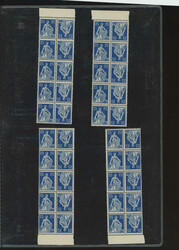 1908/50ca., Kehrdrucke u. Zwischenstege: Umfangreicher Posten aus ...