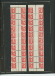 1908/50ca., Kehrdrucke u. Zwischenstege: Umfangreicher Posten aus ...