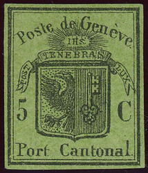 Grosser Adler, 58. Marke des Bogens, farbintensives und allseits ...