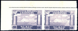1946 - 55 g. violetto, Vittorie polacche, errore di colore (6A/I), ...