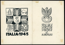 FOGLIETTI 1946 - Vittorie polacche in Italia, foglietto non gommato, ...