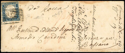 ZOCCA, manoscritto punti R3 - 20 cent. IV emissione di Sardegna ...