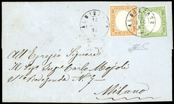 ALBIZZATE, punti 10 - 5 cent. e 10 cent. IV emissione di Sardegna ...
