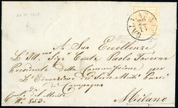 GALLARATE, C1 punti 8 - 15 cent. (20c), perfetto, su lettera del ...