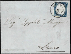 MELEGNANO, C1 punti 13 - 20 cent. (15B), lieve piega orizzontale ...