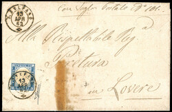 SANTO STEFANO (Codogno), sardo italiano punti 12 - 20 cent. IV ...