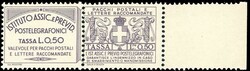 1936 - 50 cent. Istituto Assicurazioni (12), bordo di foglio, nuovo, ...