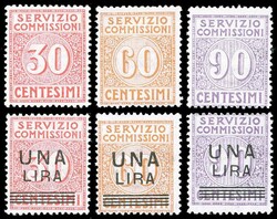 1913/25 - Le due emissioni, serie complete (1/3,4/6), nuovi, gomma ...