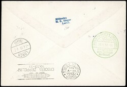 POSTA AEREA 1933 - 5 lire Zeppelin, con valori complementari (A13 ...