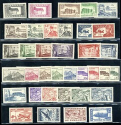 FEZZAN E GHADAMES 1946/50 - Le prime tre emissioni di posta ordinaria ...