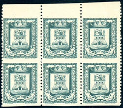 CASTIGLIONE D'INTELVI 1945 - 1 lira verde grigio Stemma, colori ...
