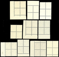 SVIZZERA 1908 - Helvetia seduta, serie completa di 10 valori (Unif ...