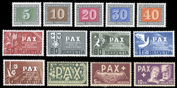 SVIZZERA 1945 - Pax, serie completa (405/417), nuovi, gomma originale ...
