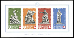 SVIZZERA FOGLIETTI 1940 - Pro Patria, foglietto di 4 esemplari (BF5), ...