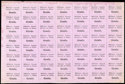 SVIZZERA FRANCHIGIA 1871 - Marca di franchigia per i soldati francesi ...