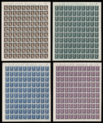 C.L.N. MANTOVA 1945 - I primi 4 esemplari dell'emissione in fogli di ...