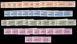 TRIESTE A PACCHI IN CONCESSIONE 1953 - Dieci serie complete ...