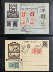 EGEO INTERI POSTALI 1942/1944 - Bell'insieme di 13 cartoline postali ...