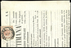 1859 - 4 kreuzer rosso smorto, I tipo (4), perfetto, ampi margini, su ...