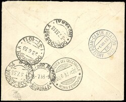 1933 - 5,25 + 19,25 lire Trittico, I-ARAM (51), perfetto, su ...
