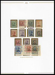 CORFU' 1923 - Le tre emissioni soprastampate, serie complete (1/8 ...