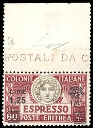 ESPRESSI 1935 - 1,25 lire su 60 cent., soprastampa in nero, dent. 11 ...