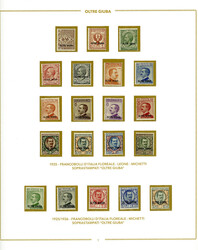 OLTRE GIUBA 1925/1926 - Ben avviata collezione di francobolli del ...