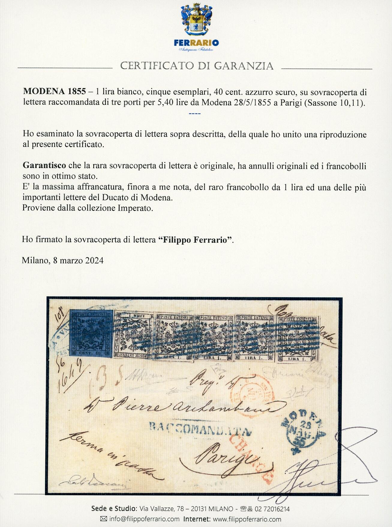 Image 2 for lot number 126 for Ferrario Public Auction n°42