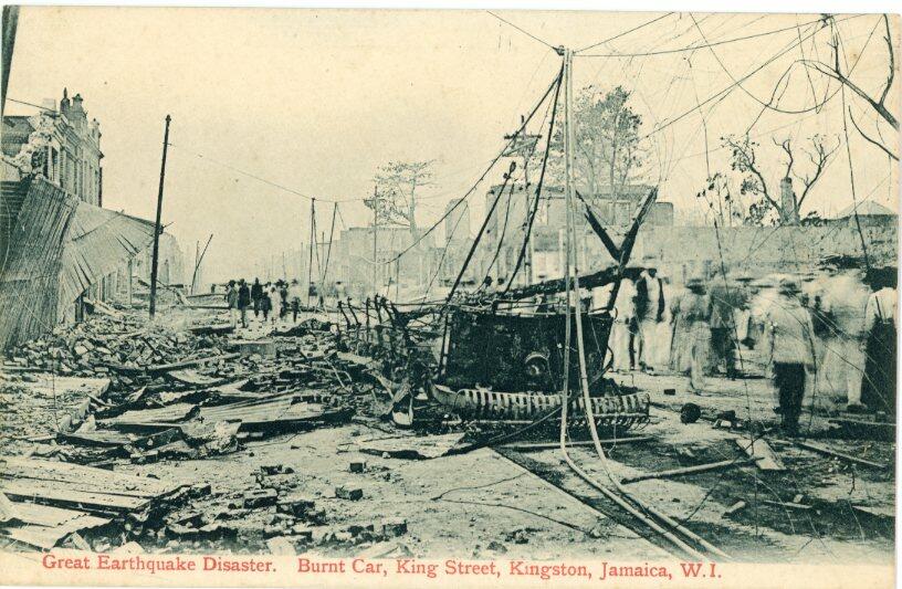 JamaicaJamaica: Unused postcard titled ‘Great Earthquake Disaster, ...