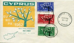 RepublicCyprus: 1963 (28 January). Europa Cept first day cover. ...