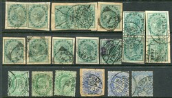 Stamps Iraq: 1885-1922 lot of 20 Indian stamps used in Iraq, all with ...