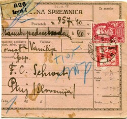 Yugoslavia Yugoslavia – Croatia: 1919 (26 November). Parcel card ...