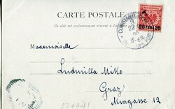 German German Levant: 1900 (22 June). Postcard titled ...
