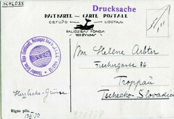 Latvia Latvia: 1930 (13 May). Photocard of Riga to Czechoslovakia ...