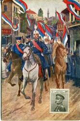Serbia Serbia: Unused Balkan War patriotic postcard of Serbian King ...