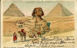Postcards & Ephemera Egypt: 1900 Sphinx and Pyramids postcard (ed. ...