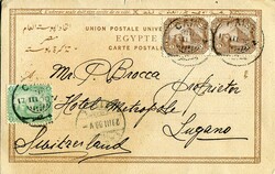 Postcards & Ephemera Egypt: 1900 Sphinx and Pyramids postcard (ed. ...