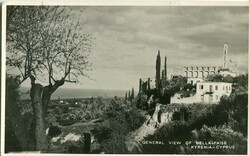 1949 Cyprus Kyrenia Girne Card to France Cyprus: 1949 photocard of ...