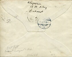 1925 Romania Registered Airmail to Austria Romania: 1925 (29 July). ...