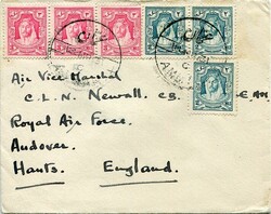 Postal History Jordan: 1931 (13 March). Cover addressed to ...