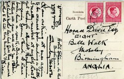 Romania Sighisoara Postcard to England Romania: 1930 postcard titled ...