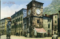 Montenegro Montenegro: Unused postcard of Kotor (Cattaro) Clock Tower ...