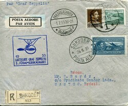 982528: Zeppelin, Zeppelin Mail LZ 127, South America Flights 1933