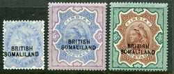 Somaliland Somaliland: 1903 (1 Sept.-2 Nov.). Stamps of QV India ...