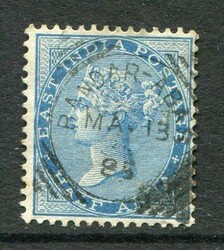 India India Used Abroad – Iran: 1865 India 1/2a QV struck by 13 ...