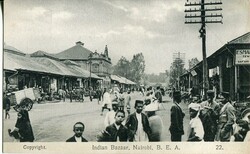 Kenya Kenya: Unused postcard titled ‘Indian Bazaar, Nairobi’. ed. ...