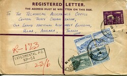 Pakistan Pakistan: 1963 (23 June). 53 paisa registered letter ...