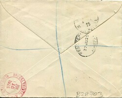 Postal History Jordan: 1925 cover to France franked with 1/2pi and ...