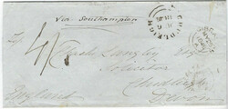 Gibraltar Gibraltar: 1848 (MY 25) quadruple rate outer letter sheet ...