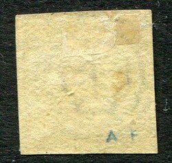 DenmarkDenmark: 1852 Thiele printing 4 R.B.S. yellow-brown wmk Crown ...